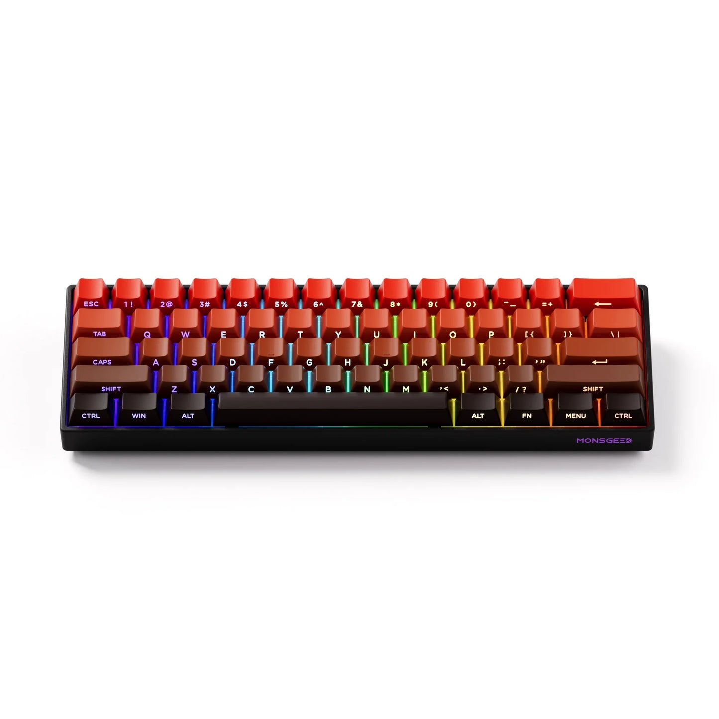 Akko MonsGeek FUN60 mechanische Tastatur mit Magnetschaltern, 60% Gaming-Tastatur, Rapid Trigger 0.01mm, 8K ARGB, HE/TMR Custom-Tastatur