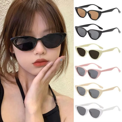 Korean Fashion Cat Eye Sunglasses Women Men Retro Style  Eyewear