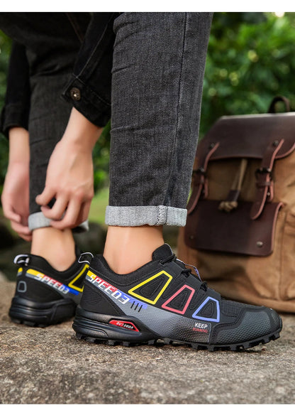 Men's Hiking Shoes Outdoor Sports Shoes Lace-up Hiking Shoes Women's Hiking Sports Shoes Non-slip Hunting Tactical Sports Shoes