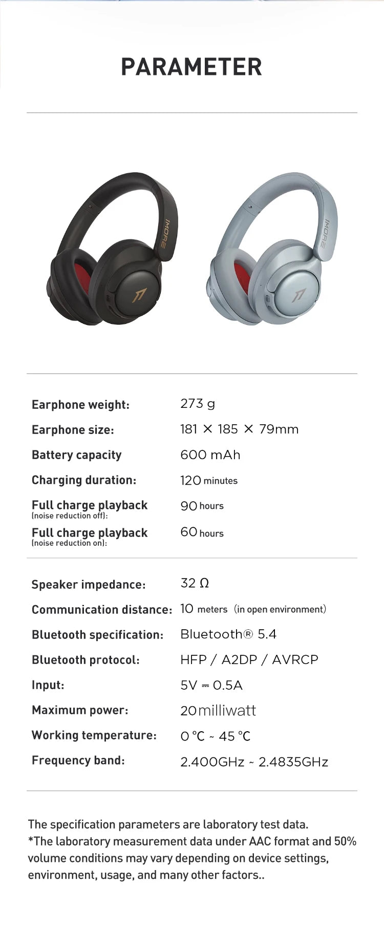 Auscultadores 1MORE SonoFlow S Bluetooth Sem Fios com Cancelamento de Ruído 42dB ANC, Áudio Hi-Res, Autonomia de 90H, Over-Ear