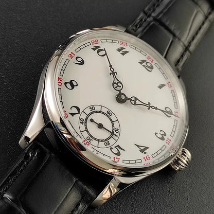 Men's Manual Mechanical Watch Roasted Blue Pin Seagull ST3621 Vintage Business Men's Waterproof Genuine Leather Watch