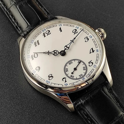 Men's Manual Mechanical Watch Roasted Blue Pin Seagull ST3621 Vintage Business Men's Waterproof Genuine Leather Watch