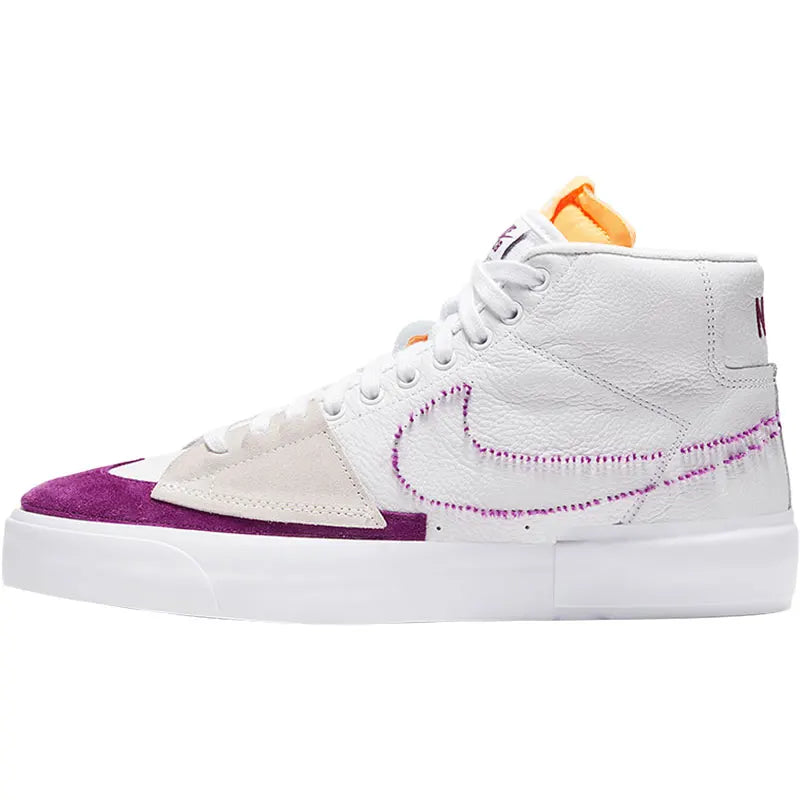 Oryginalne buty skateboardowe Nike SB BLAZER ZOOM dla mężczyzn i kobiet, o średniej wysokości cholewki, model DA2189-100