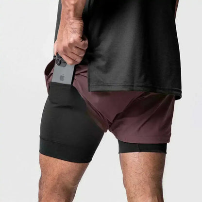 Produit gaming premium Fraquane Dragon Ball Men's Double-layer Shorts Son Goku Summer Japanese Anime Fake Two-piece Sports Fitness Quick-drying Shorts