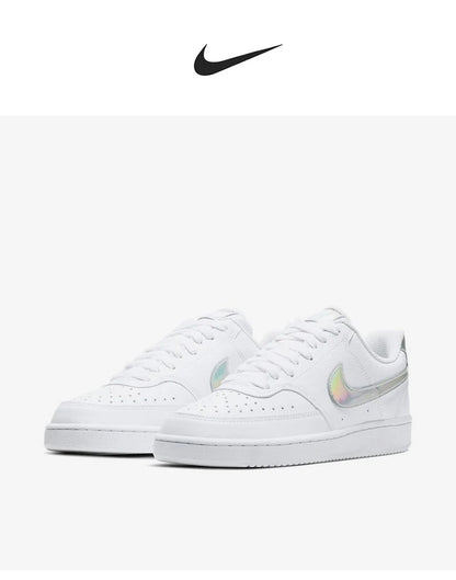 Sapatilhas casuais de skate de cano baixo para mulher Nike Genuine COURT VISION CW5596-100