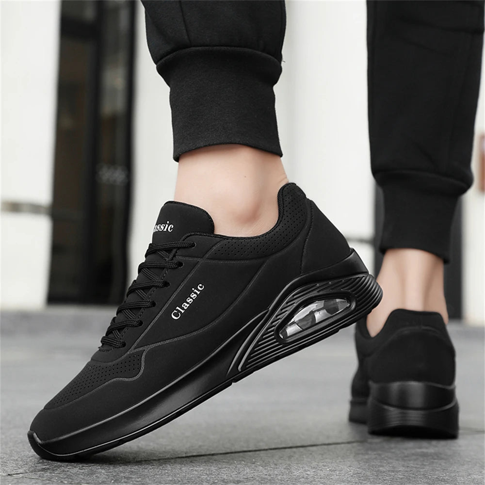 Men's Breathable Shock-Absorbing Running Shoes with Air Cushion Lightweight Low-Top Sneakers for Gym Training Casual Wear