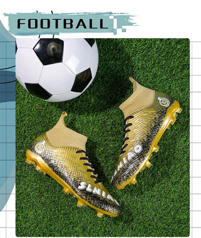 Men Soccer Shoes Kids Football Boots Women Professional Soccer Cleats Antiskid Chaussure Football TF/FG Outdoor Football Shoes