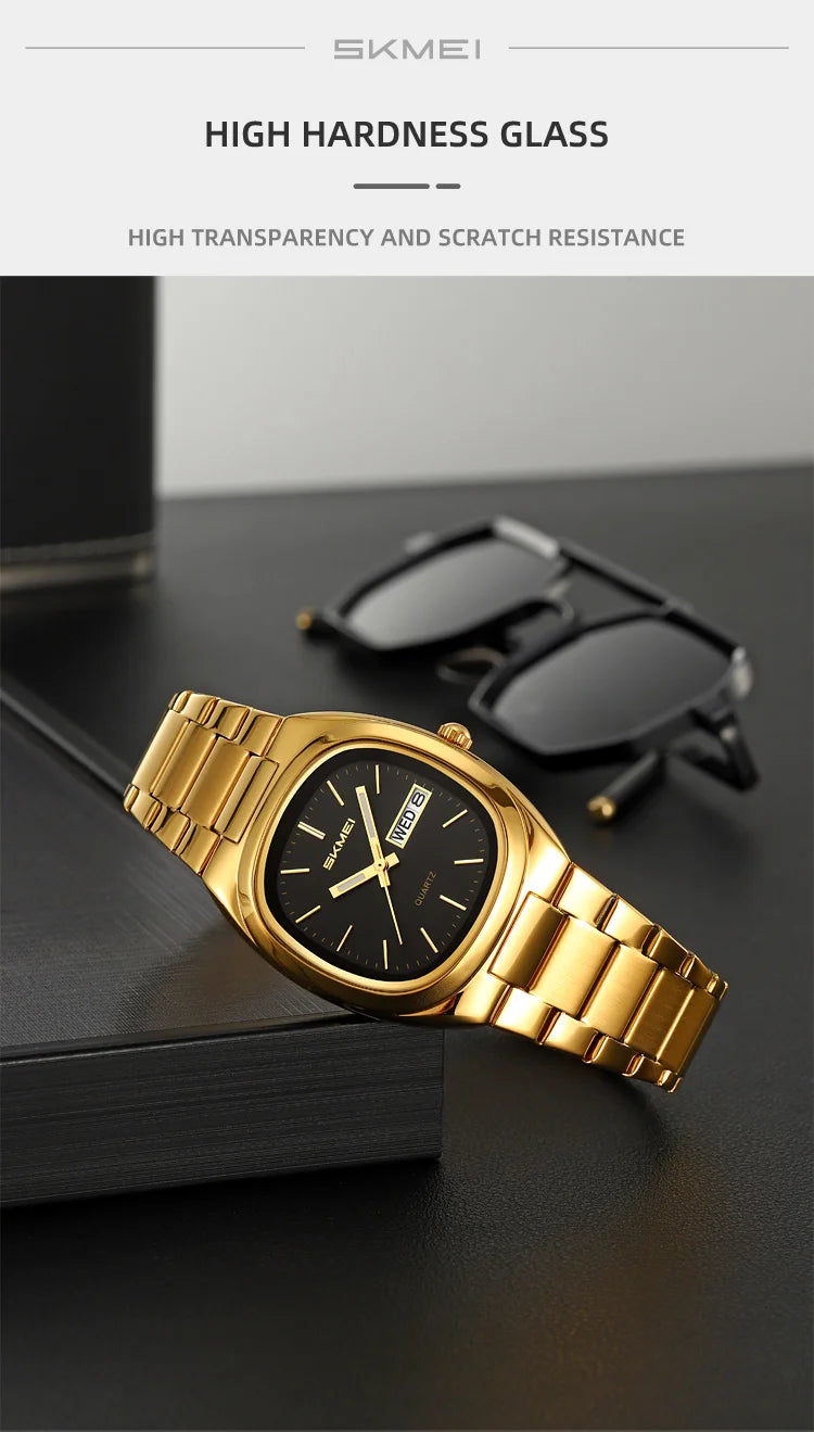 SKMEI 2420 Casual Female Wristwatch Dress For Women Ladies Business Steel Clock Fashion Quartz Date Time Women Luxury Watches