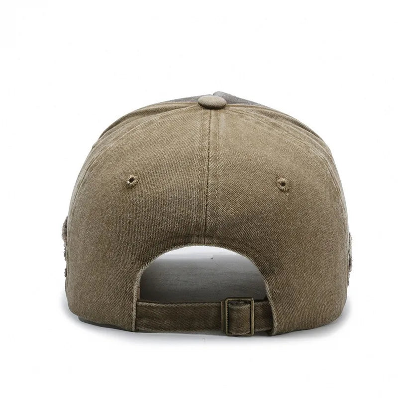 New Cool Fashion Men Washed Cotton Baseball Cap Retro Four Seasons Male Outdoor Sport Cap Hat For Men Accessory