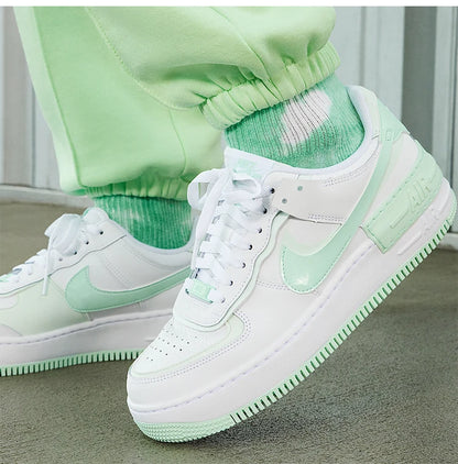 Nike Genuine AIR FORCE 1 Women's Thick-Sole Low-Top Classic Sneakers FZ3773-100