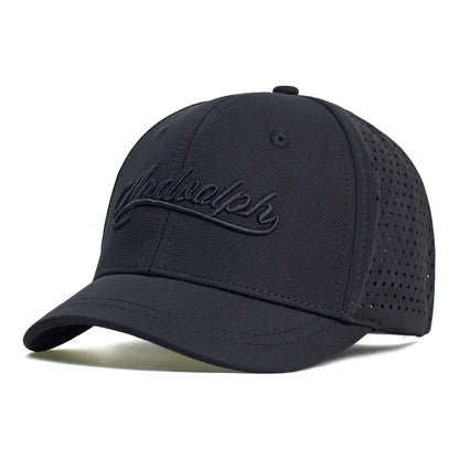 Casquette de baseball à mailles, à visière courte, dos fermé, pour homme et femme, respirante, à fermeture à pression, ajustée, style « dad hat », réglable, unie, style « trucker »