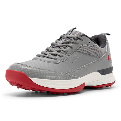 FitVille Wide Design Men's Golf Shoes Professional Outdoor Water Resistant Anti-slip Sport Shoes for Course with Spikes