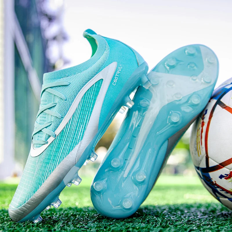 New Men Football Boots Sport Adult Long Spikes Soccer Shoes Training Outdoor Cleats Breathable Non Slip Boys Match Comfortable