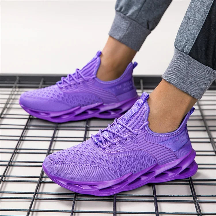Hot Sale Pink Casual Sneakers Women Men Blade Shoes Big Size 46 Light Breathable Running Shoes Shoes Men Mesh Sports Sneakers