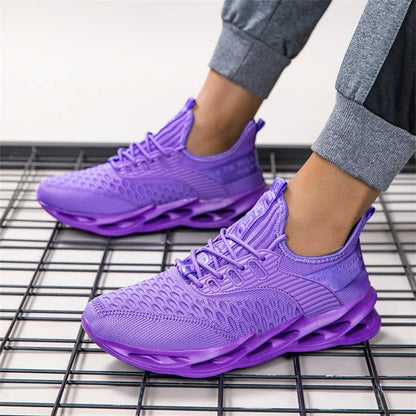 Hot Sale Pink Casual Sneakers Women Men Blade Shoes Big Size 46 Light Breathable Running Shoes Shoes Men Mesh Sports Sneakers
