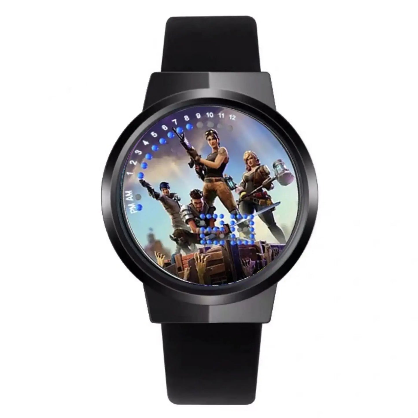 Orologio Fortnite Cute Fashion Cartoon personalizzato Kawaii Touch con luce notturna LED, orologio elettronico per studenti, regalo per amici