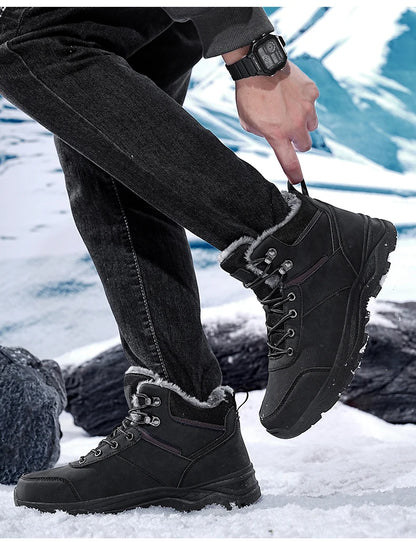 men boots 2025 New Winter Slippers Warm Men Shoes Waterproof Non-Slip Plush Sneakers Male tenis shoes Boots Men Sneakers Winter