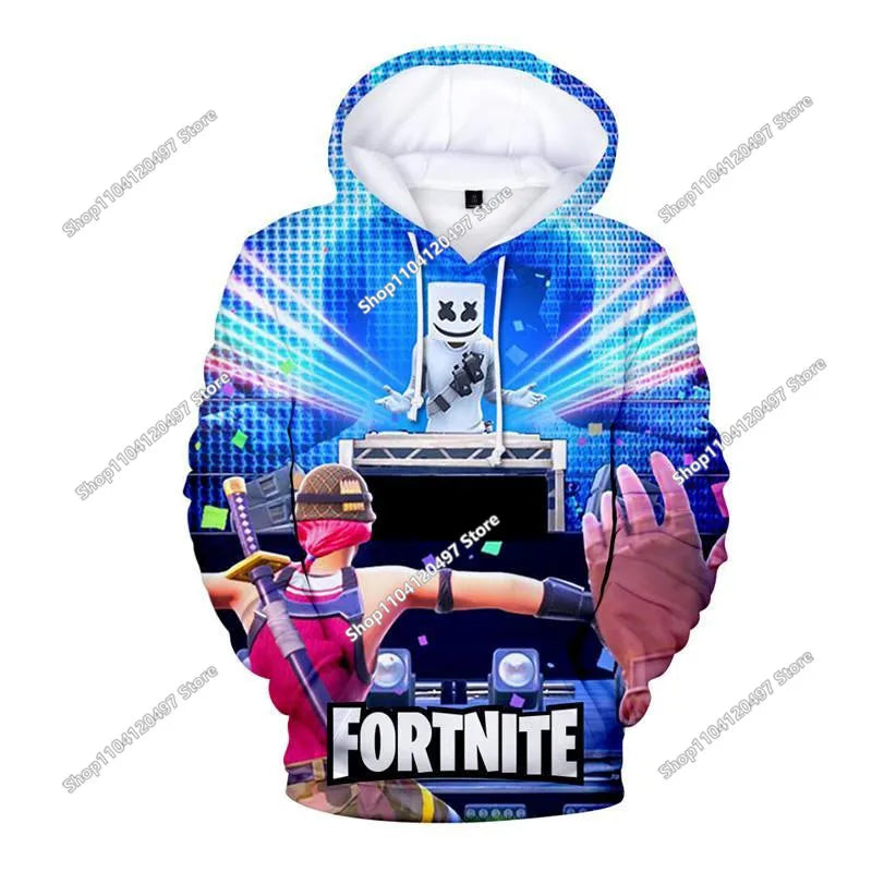 Fortnites Cosplay Sweatshirt Game 3D Printed Unisex Hoodie Casual Coat Anime Peripheral Kawaii Jacket Children Clothing Gifts