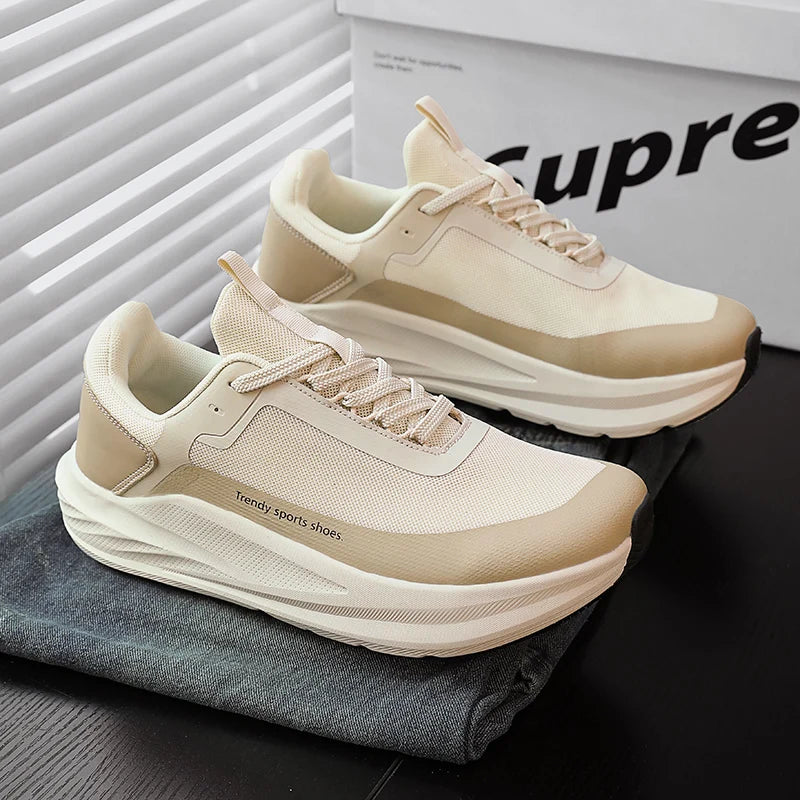Men Running Shoes Marathon Speciality Sports Breathable Lightweight Women's Comfortable Nonskid Leisure Sneakers Plus Size 38-46