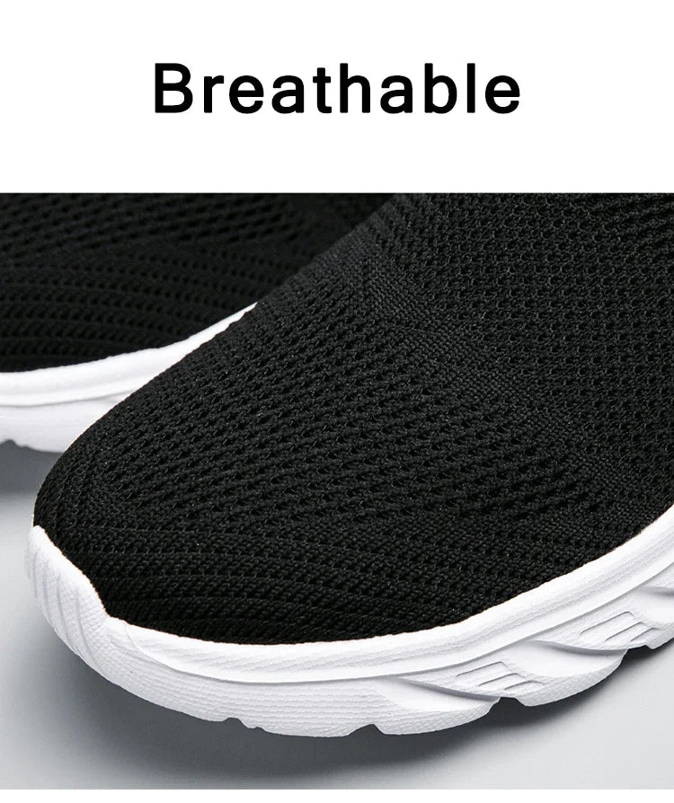 Breathable Men Casual Shoes Lightweight Male Vulcanized Shoes Outdoor Platform Men's Loafers Soft Mesh Flats Non-slip Sneakers