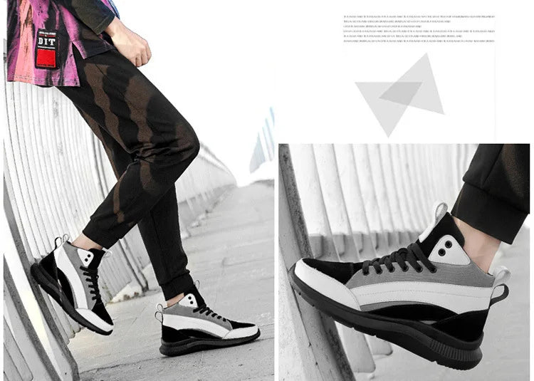 High-top Heightening Shoes Elevator Shoe Height Increase Footwear Men Height Increase Insole 6CM 8CM 10CM Sneakers Shoes