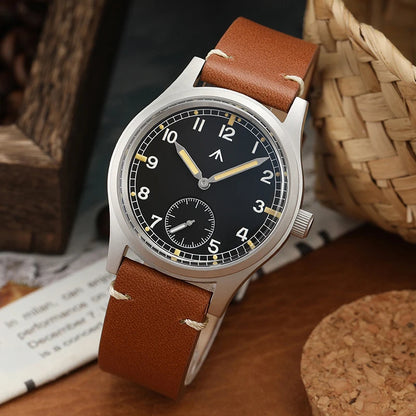 Militado V2 Version Military D12 Watch 36mm AR Sapphire Quartz Movement Watches Waterproof Sub-second Stainless Steel Wristwatch