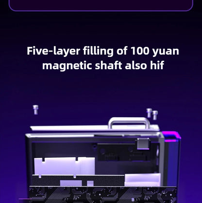 Magnetic Keyboard mechanical Aula Hero68he wired RGB 65% teclados gamer Hot-Swap pc 8000 Hz Polling Rate white clavier mecanique