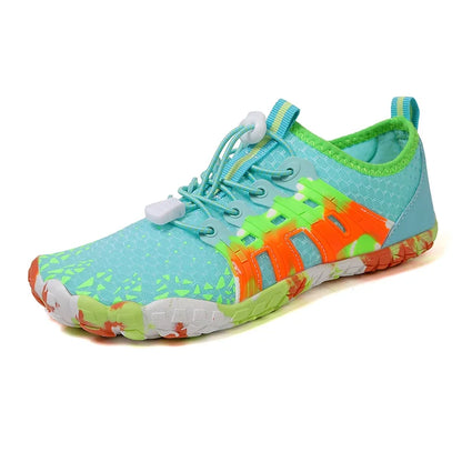Men Women Water shoes Upstream Wading Swimming Barefoot Five Fingers Aqua Shoes Colorful Beach Seaside Light Unisex Sneakers New