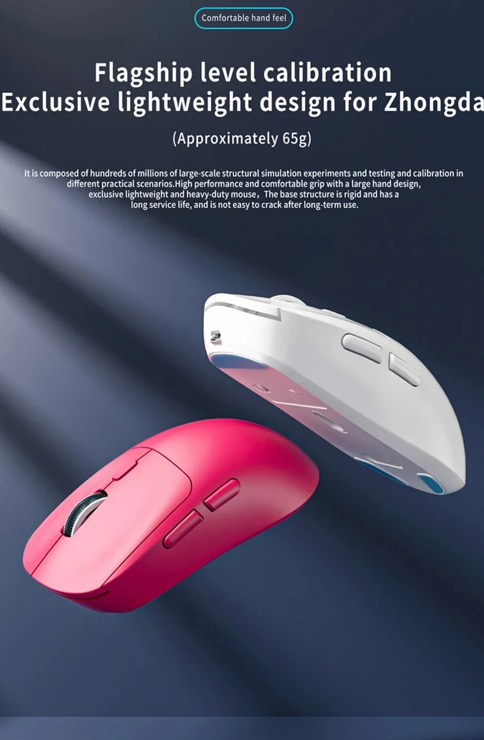 Rechargeable Wireless Bluetooth Gaming Mouse, Dual Mode 2.4G & Bluetooth Wireless Mouse, Silent High Precision Rechargeable Wireless Mouse for Laptop, PC, Mac & iPad