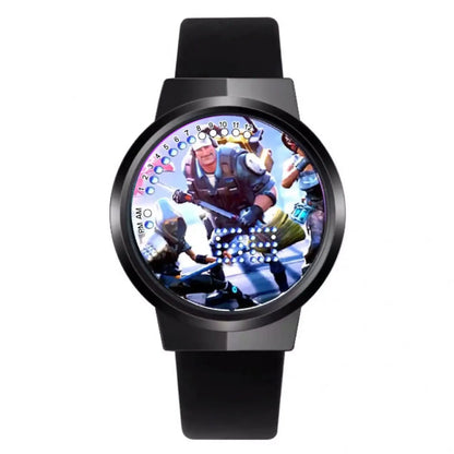 Orologio Fortnite Cute Fashion Cartoon personalizzato Kawaii Touch con luce notturna LED, orologio elettronico per studenti, regalo per amici