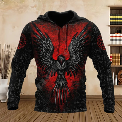Sweatshirts com Dragão Tatuado, Estampado 3D, para Primavera e Outono, Hoodies com Capuz para Homem, Manga Comprida, Unissexo, Streetwear Casual para Homem