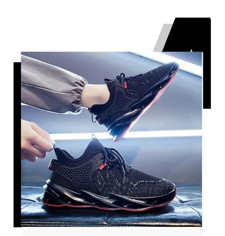 Men's Comfortable Running Shoes Breathable Sporty Casual Versatile Heightening Dad Shoes Autumn New Arrival Low Cut Sneakers