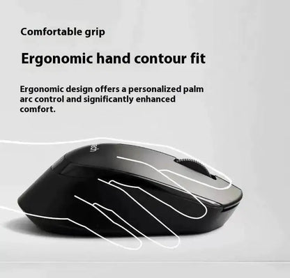 Rato de escritório profissional Logitech M330, compacto, silencioso, fácil de transportar, confortável ao toque e especialmente concebido1