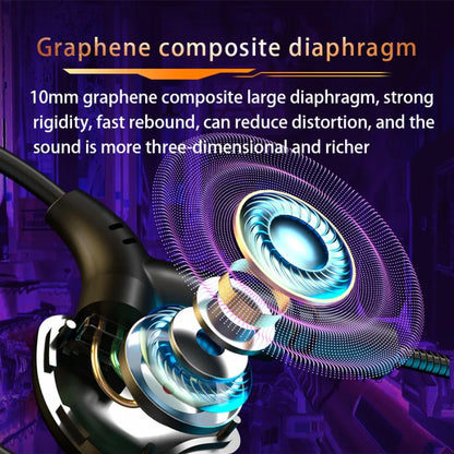 3.5mm/Type-C/USB E-sports Gaming Headset 360° Surround Sound, HiFi Stereo Wired Headphone in-ear dual Mic, PUBG Gaming Earphone