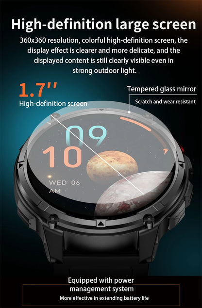 New Original 1100mAh Battery Men Smart Watch Outdoor GPS 10ATM Waterproof Bluetooth Call Sport Smartwatch For Android IOS Phones