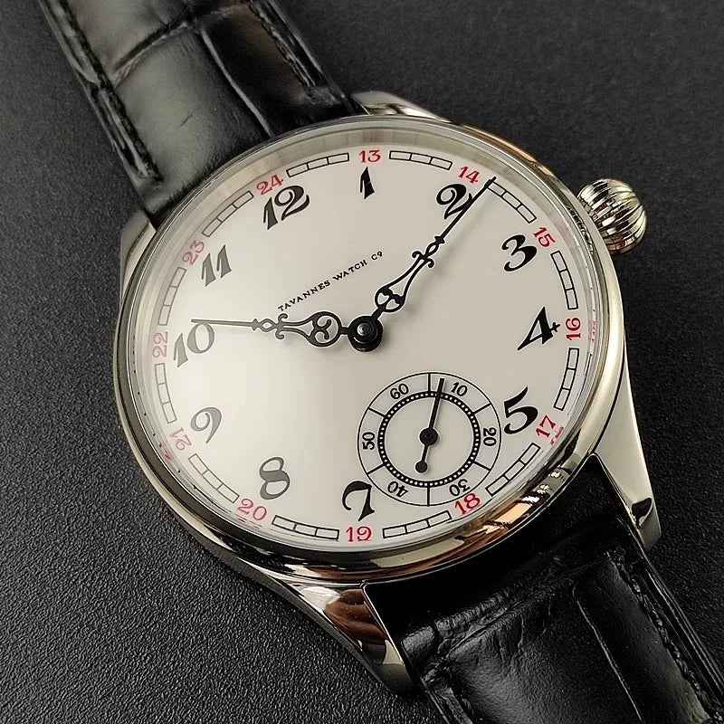 Men's Manual Mechanical Watch Roasted Blue Pin Seagull ST3621 Vintage Business Men's Waterproof Genuine Leather Watch