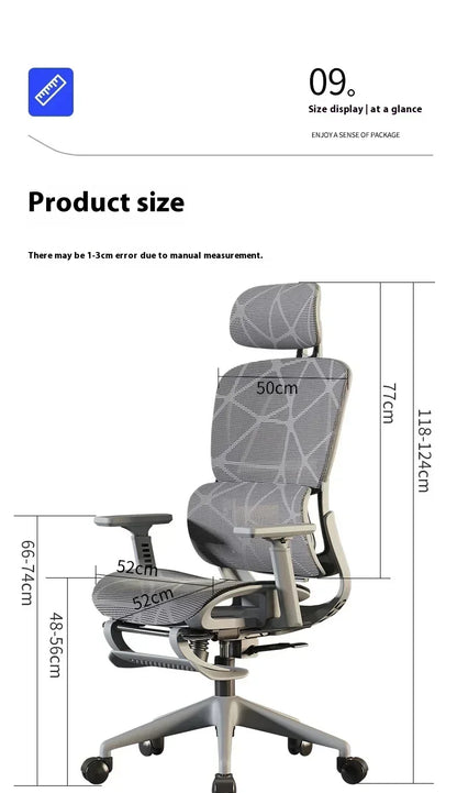 Office Chair Gaming Desk Ergonomic Computer Adjustable Armrests 3D Headrest Chair Lift Chair Back Can Tilt Back with Foot Pedals