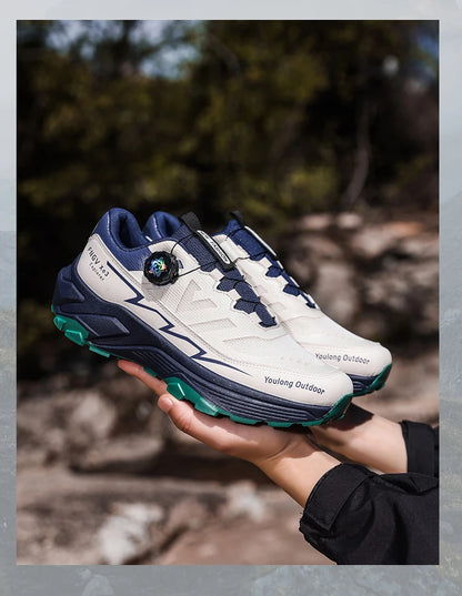 Mens Sneakers Casual Outdoor Anti Slip Shock-absorbing Versatile Off Road Hiking Shoes Comfortable Soft Sole Running Shoes Man