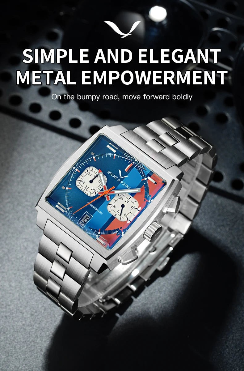 Men's Watches 2025 New Hot Luxury Quartz Wrist Watch Japan VK64 Chronograph Trendy Sport Waterproof