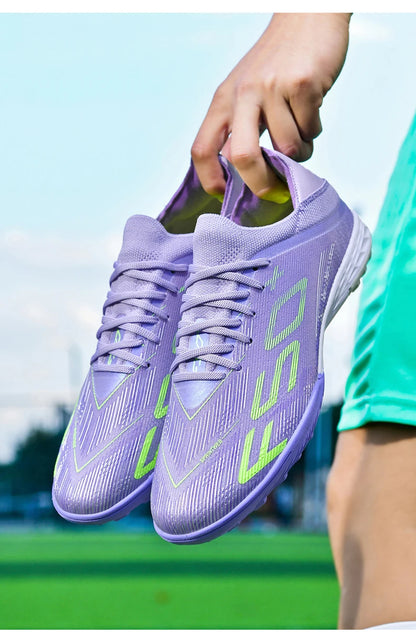 New Men Soccer Shoes High-quality Cleats Football Boots Sneakers Hot-selling Indoor Futsal Non-Slip Match Grass High-top Outdoor