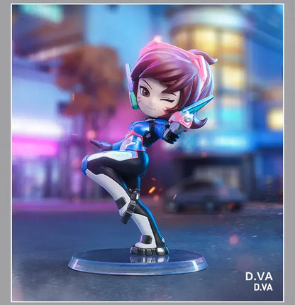 POP MART Overwatch Play of The Game Series Blind Box Mystery Box Toys Kawaii Ornaments Figurines Home Decor Desktop Model Dolls