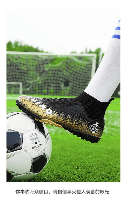 Men Soccer Shoes Kids Football Boots Women Professional Soccer Cleats Antiskid Chaussure Football TF/FG Outdoor Football Shoes