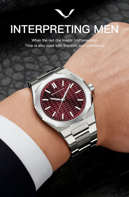 Novo relógio de pulso masculino Specht & Söhne 2026, raro e elegante, ultrafino, 38MM, em aço, cristal de safira, quartzo VH31