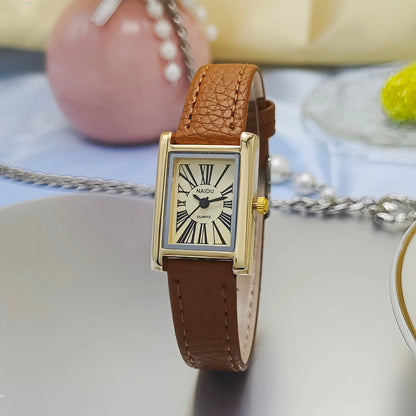 Hot Sale Women Watch Fashion Leather Strap Quartz Wristwatches Luxury Roman Dial Girl Ladies Gift Watch Relojes Para Mujer