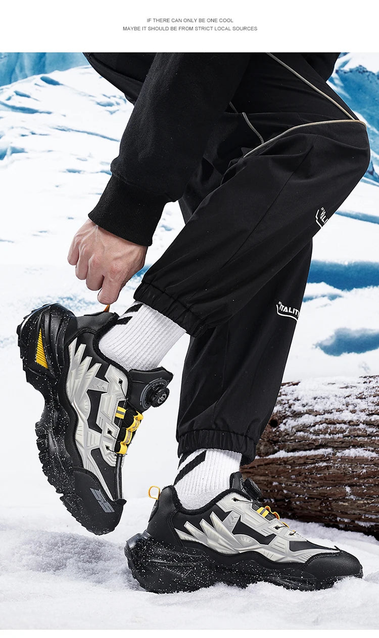 men boots 2025 New Winter Slippers Warm Men Shoes Waterproof Non-Slip Plush Sneakers Male tenis shoes Boots Men Sneakers Winter