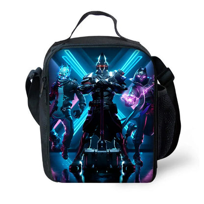 Hot Game Design Child Backpacks F-FortniteS Lunch Bag Pencil Case Pupil Large Capacity School Bags For Boy Girl Best Gift