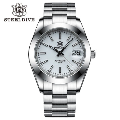 STEELDIVE SD1934 NH35 Automatic Movement 39mm Stainless Steel BGW9 Blue Luminous Sapphire Glass 200M Water Ghost Dive Watches