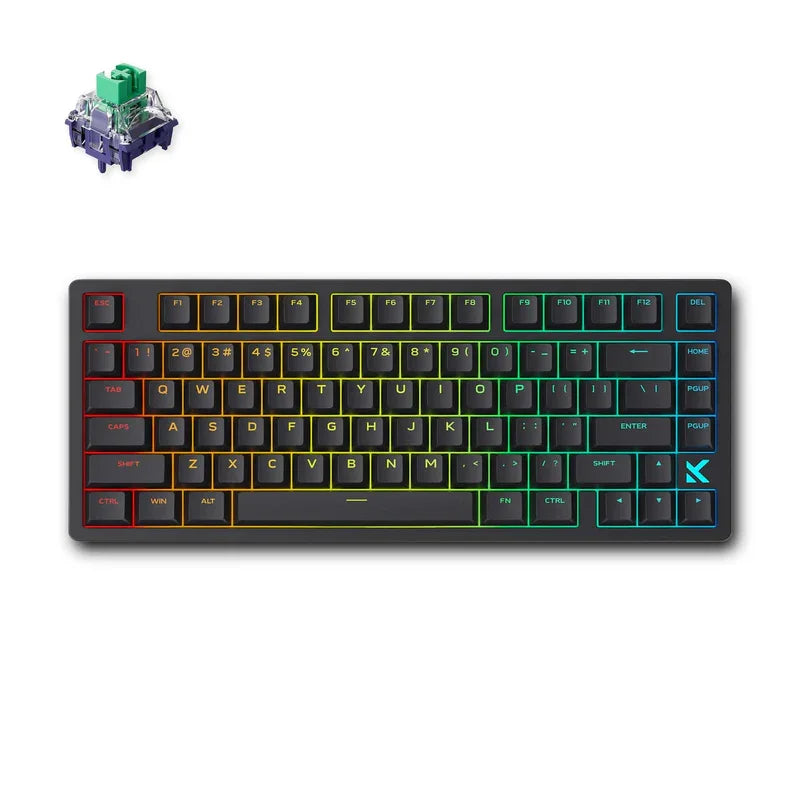 Teclado Gaming MCHOSE Jet 75 com Interruptores Magnéticos Hall Effect, Hot-Swappable, RGB Personalizado, Snap Tap, Latência de 0.1ms e Taxa de Polling de 8kHz