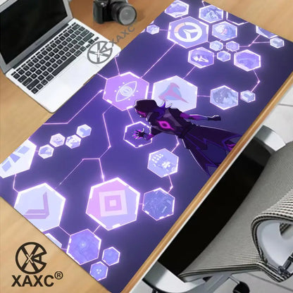 Tapete de Rato Grande Overwatch Kawaii XXL para PC, Tapete de Secretária para Computador, Gamer, Escritório, Teclado, Mesa, Acessórios Gaming, Mousepad XAXC