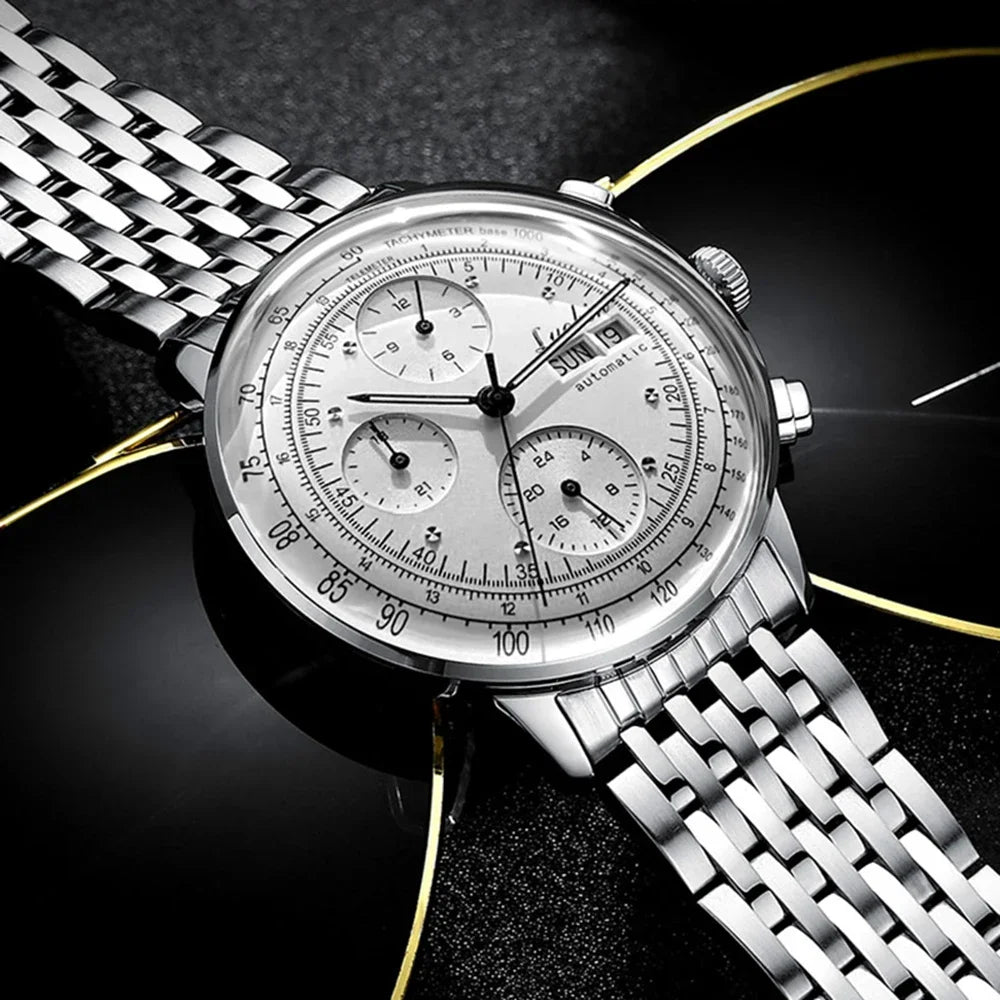 Relógio de Luxo para Homem, Automático Mecânico, de Corda Automática, Business, em Aço Inoxidável, Luminoso, Relojes Para Hombre 2020